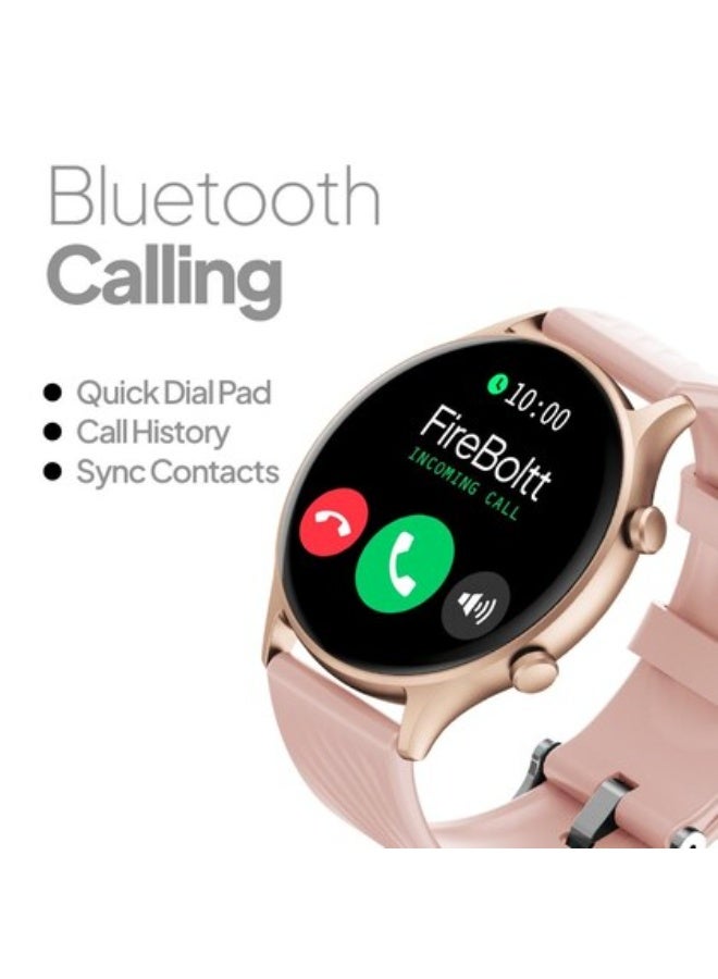 Fire-Boltt Legend Bluetooth Calling with 35.3mm (1.39) Round Dial, Dual Button Technology Smartwatch (Champagne Gold, Free Size) - Image 5